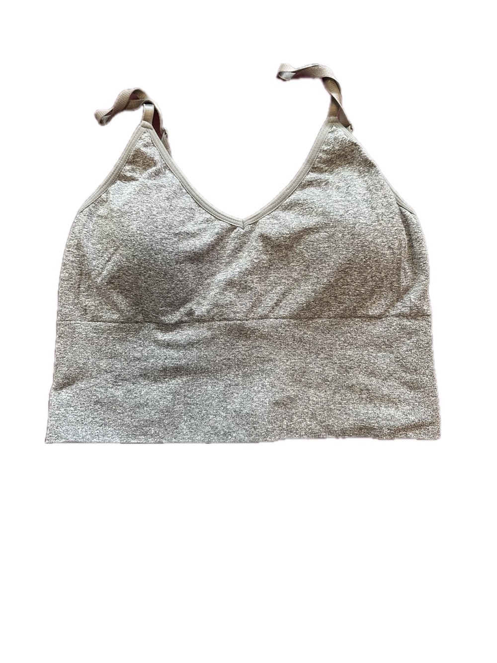 ThirdLove Light Heather Gray Seamless Sports Bra Tank